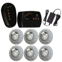 Kit 6x LED RGB 9W ABS Piscina + Comando Wifi Alexa Luxpool Kit 6x LED RGB 9W ABS Piscina + Comando Wifi Alexa Luxpool