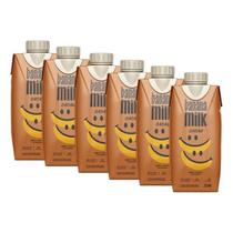 Kit 6X: Leite Vegetal Banana Sabor Cacau Banana Milk 250Ml