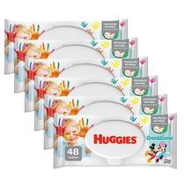 Kit 6x Lenço Umedecido Huggies One & Done Pacote 48un - Total 288un