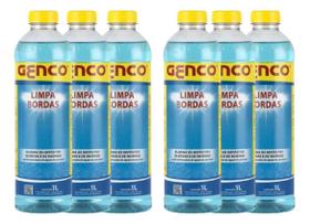 Kit 6x Limpa Bordas Genco 1L Remoção de Gordura e Sujeira da Piscina