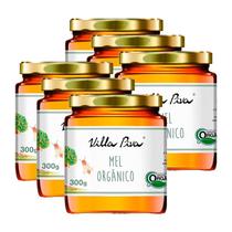 Kit 6X: Mel Puro Orgânico Villa Piva 300g