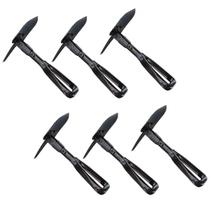 Kit 6x Mini Pá Dobrável Vira Picareta Multi Aço Portátil P/Camping Garimpo Jardim Tática Offroad NTK