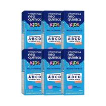 Kit 6x Multivitaminico Kids Liquido 240ml - Neo Química Kit 6x Multivitaminico Kids Liquido 240ml - Neo Química