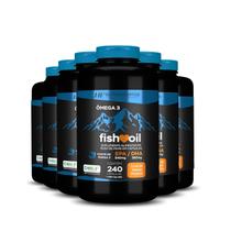 Kit 6X Omega 3 Fish Oil Meg 3 240 Cps Hf Suplementos - HF Suplements