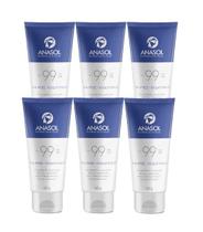 Kit 6x Protetor Solar Facial Anasol Fps99 Toque Seco 60G