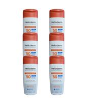Kit 6x Protetor Solar Helioderm FPS 50 200ml - KLEY HERTZ