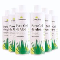 Kit 6x Puro Gel de Aloe (Aloe Vera) 500ml - LiveAloe