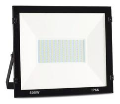 Kit 6x Refletor Holofote Ultra Thin Microled 500w 6500k Ip66