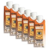 Kit 6X: Shake Proteico Vegano Banana Amendoim Naveia 250Ml