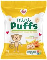 Kit 6X: Snack Infantil Puffs Banana e Cenoura Nhami Mami 15g
