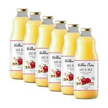 Kit 6X: Suco De Maçã Integral Sem Açúcar Villa Piva 1L
