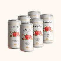 Kit 6X: Suco Maçã Integral Sem Açúcar Lata Villa Piva 269Ml