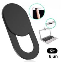 Kit 6x Tapa Tampa Bloqueador Câmera Protetor Webcam Cover Anti-Espião Notebook Celular Macbook Tablet