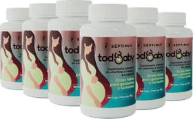 Kit 6x TodBaby Suplemento p/ gestante 90 cápsulas Vitaminas