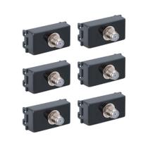 Kit 6x Tomada Antena TV 57215/042 Grafite Liz Tramontina