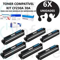 Kit 6x Toner Cf230a 30a Compatível C/ Impressoras M203DW M227FDW M203DN