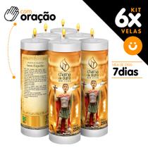 Kit 6x Vela De 7 Dias Velas C/ Imagem E Oração Várias Opcoes
