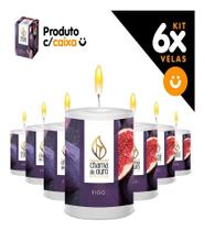 Kit 6x Vela Perfumada Figo: Aroma Sofisticado e Envolvente para Sua Casa 60g Kit 6x Vela Perfumada Figo: Aroma Sofisticado e Envolvente para Sua Casa 60g
