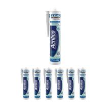 Kit 7 Adesivo Acrilico Trinca Rachadura 425g Brco Tekbond