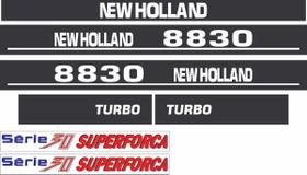 Kit 7 Adesivos Compatível Ford New Holland 8830 Turbo Kit 7 Adesivos Compatível Ford New Holland 8830 Turbo