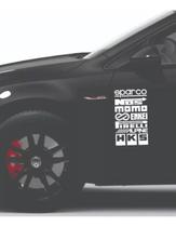 Kit 7 Adesivos Tuning Rebaixado Compatível Carro Kit 7 Adesivos Tuning Rebaixado Compatível Carro