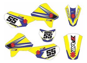 Kit 7 Adesivos UV Vinil SPTS compatível Suzuki DR-Z 400