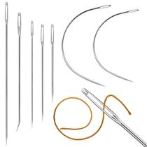 Kit 7 Agulha de Mão Olho Grande Costura Bordado Manual Tapeçaria Sacaria Remendo Artesanato