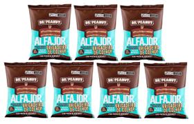 Kit 7 Alfajor Dr Peanut Whey Protein Cracker Pasta Amendoim