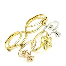 Kit 7 Anéis Cravejados Zirconias Banho Ouro 18k Amarelo Branco Rosé 818 Kit 7 Anéis Cravejados Zirconias Banho Ouro 18k Amarelo Branco Rosé 818