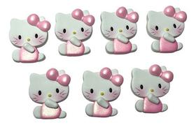 Kit 7 Aplique Biscuit Gatinha Rosa Pronta Entrega Laço Kit 7 Aplique Biscuit Gatinha Rosa Pronta Entrega Laço
