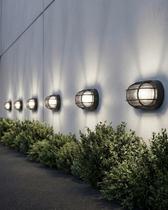 Kit 7 Arandelas Tartaruga Luminária Externa E27 Muro Corredor Balizador Parede