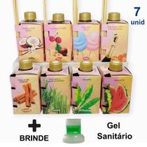 Kit 7 Aromatizador Ambiente 280ml Difusor Palito Perfumado Odorizador Marca Luz Aromas - Envio Já