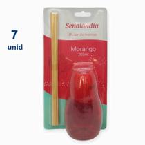 Kit 7 Aromatizador de Ambiente 200ml Blister Lavanda Morango Cereja Bambu Limão Vanilla - Envio Já