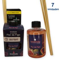 Kit 7 Aromatizante Ambiente Flor de Figo 280ml Difusor Palito Casa Ar Cheiroso Senalândia - Envio Já