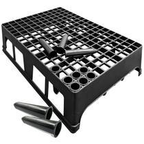 KIT 7 Bandejas Caixa 187 Células Com Tubetes 55cm