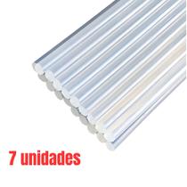 Kit 7 Bastões De Cola Quente Para Pistola 7mm X 30cm Kit 7 Bastões De Cola Quente Para Pistola 7mm X 30cm