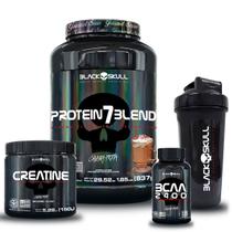 Kit 7 blend + bcaa + creatina + coqueteleira (mocha coffee)