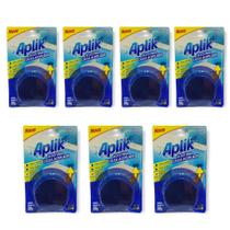 Kit 7 Bloco Caixa Acoplada Detergente Sanitário Até 300 Descargas Marine Marca Aplik - Envio Já Kit 7 Bloco Caixa Acoplada Detergente Sanitário Até 300 Descargas Marine Marca Aplik - Envio Já