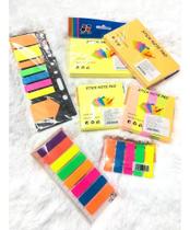 Kit 7 Blocos De Adesivos Autocolante Para Anotação Lembrete Kit 7 Blocos De Adesivos Autocolante Para Anotação Lembrete