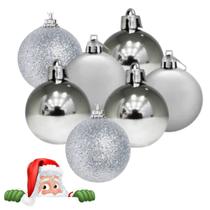 Kit 7 Bolas Natal Enfeite Para Árvore Decoração Pendurar 3cm