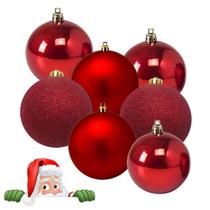 Kit 7 Bolas Natal Enfeite Para Árvore Decoração Pendurar 3cm