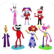 Kit 7 Bonecos Jogo Digital Circus Colecionável Pvc Resistente