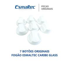 Kit 7 botões para fogão esmaltec caribe glass 6 bocas