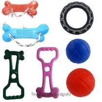 Kit 7 Brinquedos Maciços Para Cachorros E Gatos.