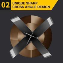 Kit 7 Broca De Haste Hexagonal Cruzada Telha Vidro Mármore