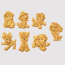 Kit 7 c/ Cortadores e Marcadores de Biscoito Patrulha Canina Kit 7 c/ Cortadores e Marcadores de Biscoito Patrulha Canina
