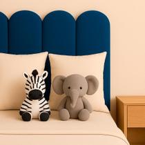 Kit 7 Cabeceira auto colante Nuvem De Cama Box Casal 45 x 1,40m