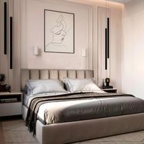 Kit 7 Cabeceiras de Cama Box Casal Estofada Modulada 1,40mX45cm