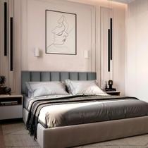 Kit 7 Cabeceiras de Cama Box Casal Estofada Modulada 1,40mX45cm
