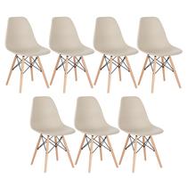 Kit 7 Cadeiras Laráz Eames Eiffel DSW - Nude Kit 7 Cadeiras Laráz Eames Eiffel DSW - Nude